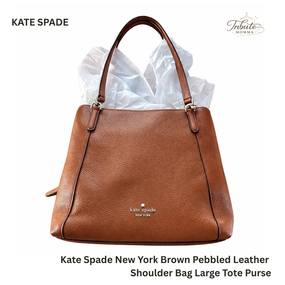 Kate Spade Tan Pebbled Leather Shoulder Bag